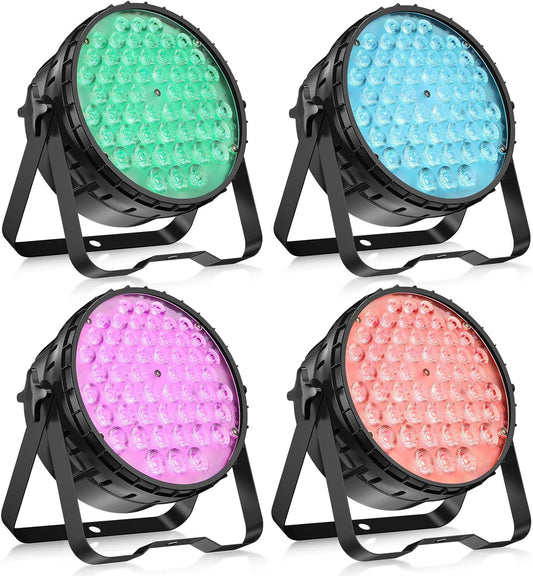 Discolamp – Discobal – Party light – Feestverlichting – Disco lamp – 54x4W RGBW LED – DMX512 & Muziekgestuurd