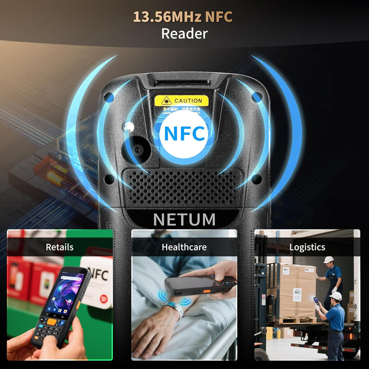 Handscanner – Barcodescanner – Barcodelezer – PDA – Mobiele Scanner – Android 11 Besturingssysteem – IP67 Waterdicht & Stofbestendig