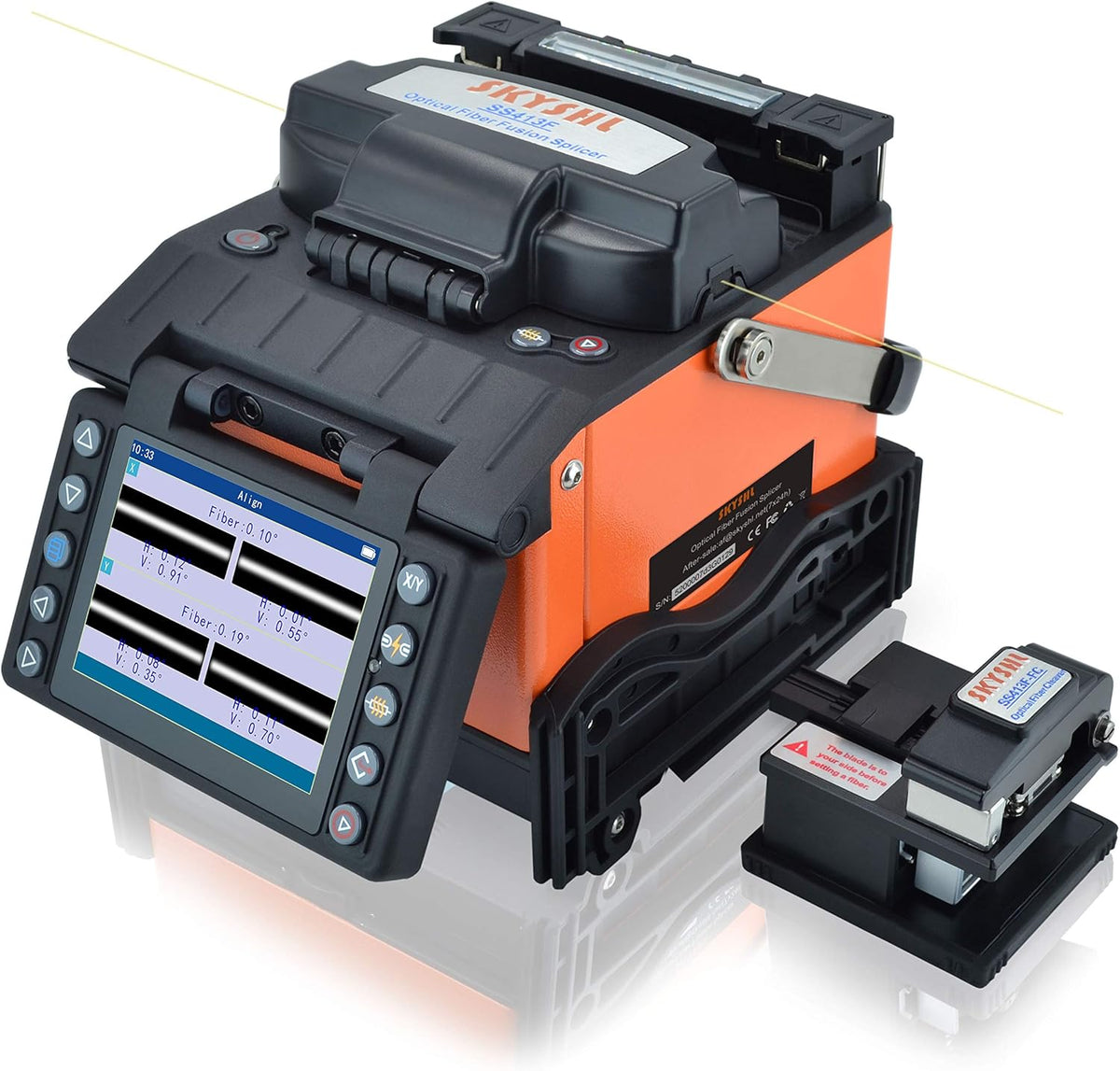 Kern tot Kern Glasvezel Optische Lasmachine Fusielasmachine (Met 4 paar elektroden) FTTH Fiber Optische Fusion Splicer Splicing Machine for SM MM DS NZDS (SS413F)