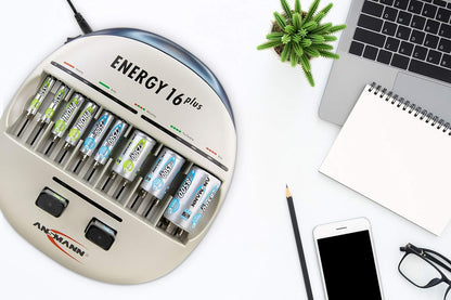 Acculader – Batterijlader – Oplaadstation – Accu-oplader – Batterijoplader – Snel Opladen Tot 1000mA – Inclusief USB Oplaadfunctie