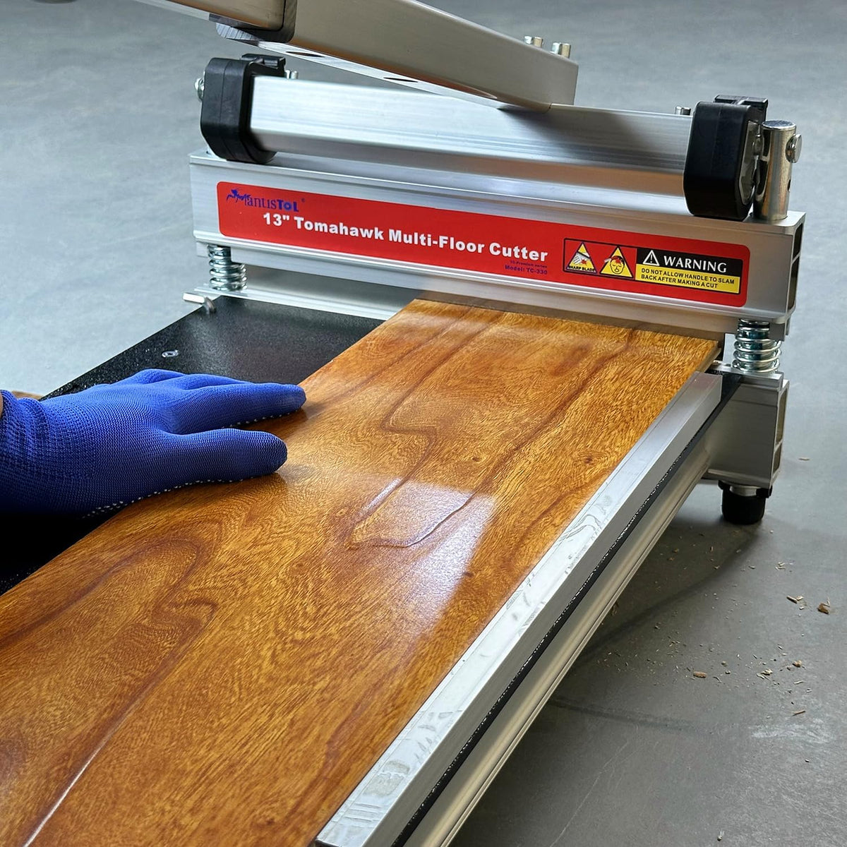 13 inch Vloerensnijder – Laminaatsnijder, Vinylsnijder, PVC-snijder, Vloerencutter – Tot 330 mm breed en geschikt tot 17 mm dik – Stofvrij en zonder stroom