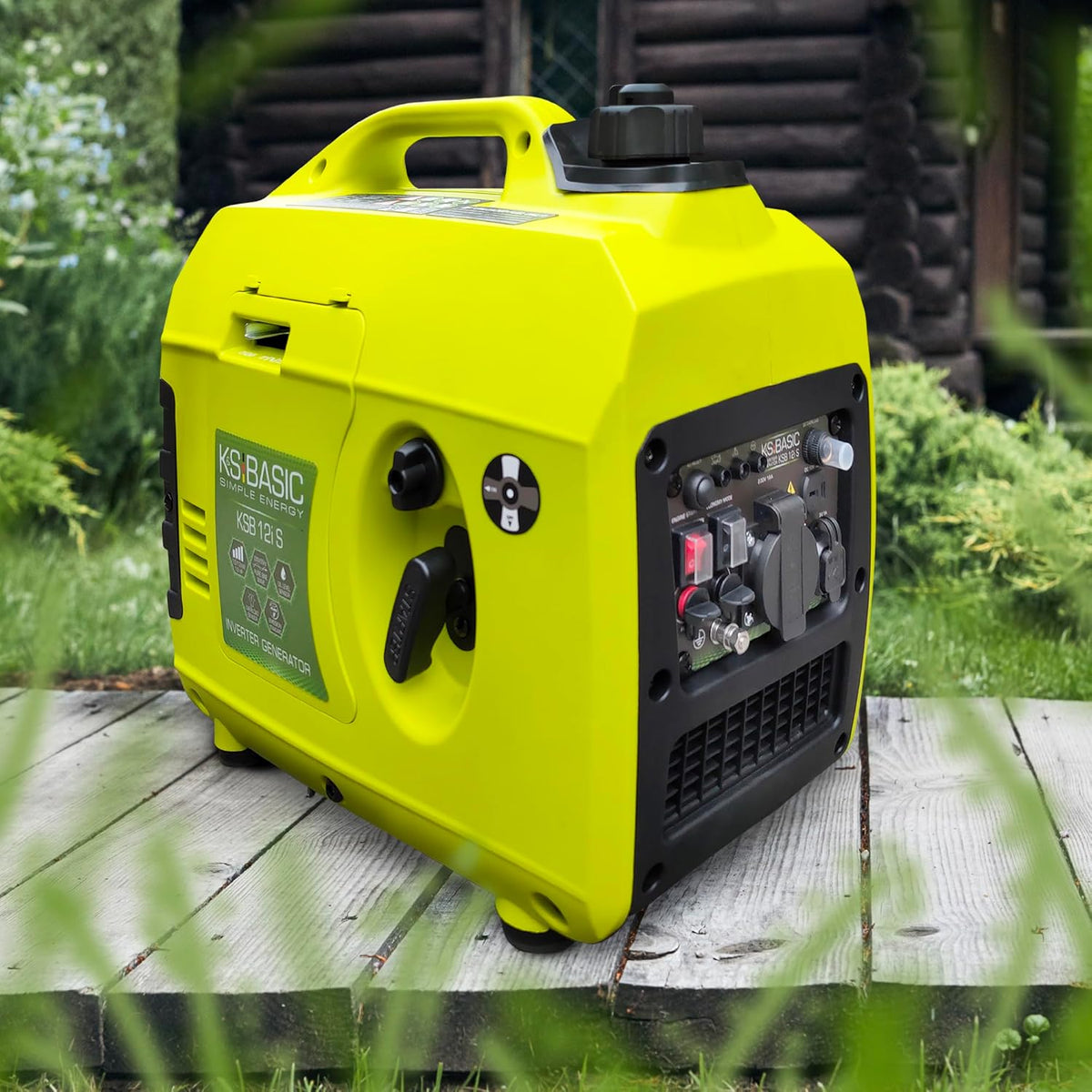 K&S Basic KSB 12i S Inverter-generator, kW 1.2, inverter-generator voor vissen, kamperen, USB-uitgang, benzinegenerator