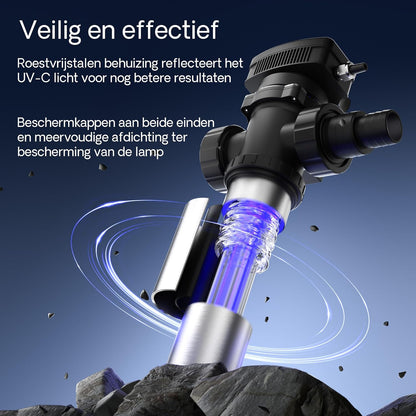SunSun CUV-755 vijverzuivering waterzuiveraar RVS lichtfilter 55W