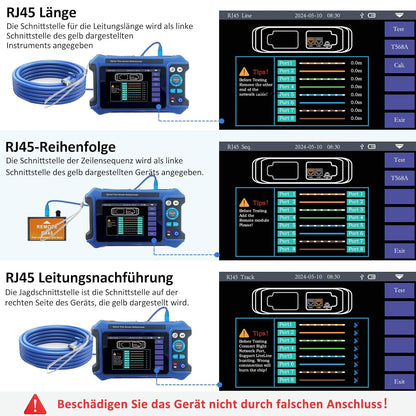 16-in-1 OTDR-glasvezeltester 1310/1550 nm, 11 cm touchscreen, OLT-evenementenkaart, geïntegreerde VFL OPM LS/OLS/RJ45-tester, RJ45-functies