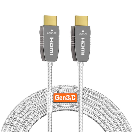 8K ULTRA Gecertificeerde HDMI Vezel Optische Kabel 15m 8K60Hz 4K120Hz eARC 48Gbps HDR HDCP2.2/2.3 voor RTX4080/3090/3090/3090, Xbox S/X, PS5/4, AVR, Projector, LG/Samsung/Sony TV