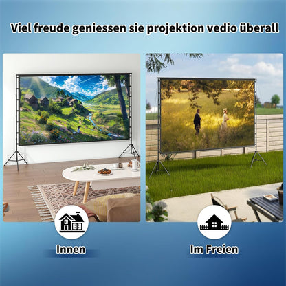 Beamerscherm met standaard, 150 inch draagbaar, voor binnen en buiten