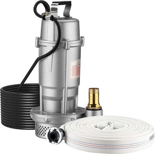 Vuilwaterpomp 370W 1500l/h dompelpomp incl. 20m slang bouwpomp pomp