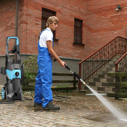 Lyrlody Car Pressure Washer, 4000 PSI, 2.5 GPM, with Foam Cannon, 4 Quick Connect Nozzles, 10 Meter Hose, for Garden, Car, 220 V, Blue       </font