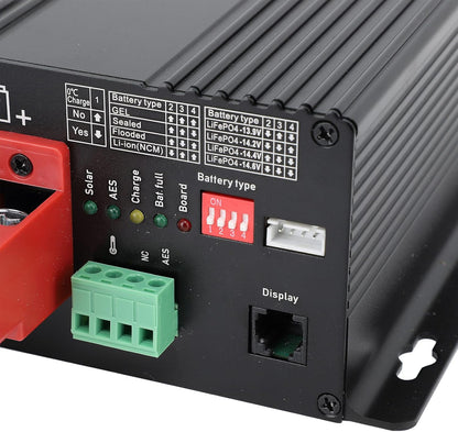 MPPT Solar Controller 40A 12V / 24V Car - Intelligent Regulator for AGM Lithium Battery | 680W PV Capacity with Overload Protection | RV Marine Home Off Grid - QUORE