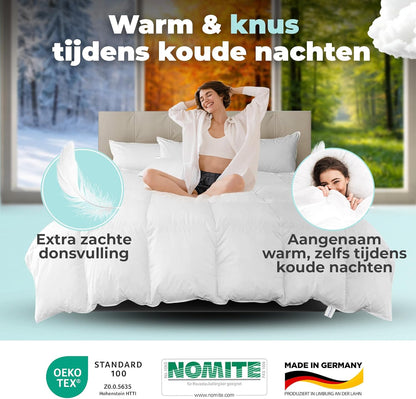 BEFA NATUR Donzen dekbed 160 x 210 cm (1, Vierseizoensdekbed, 240x220 cm)