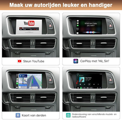 Draadloze CarPlay Android Auto Retrofit Kit – CarPlay Adapter – Smart Connect Module – Infotainment Upgrade – Bluetooth Interface – Siri Stembesturing – Achteruitrijcamera Ondersteuning