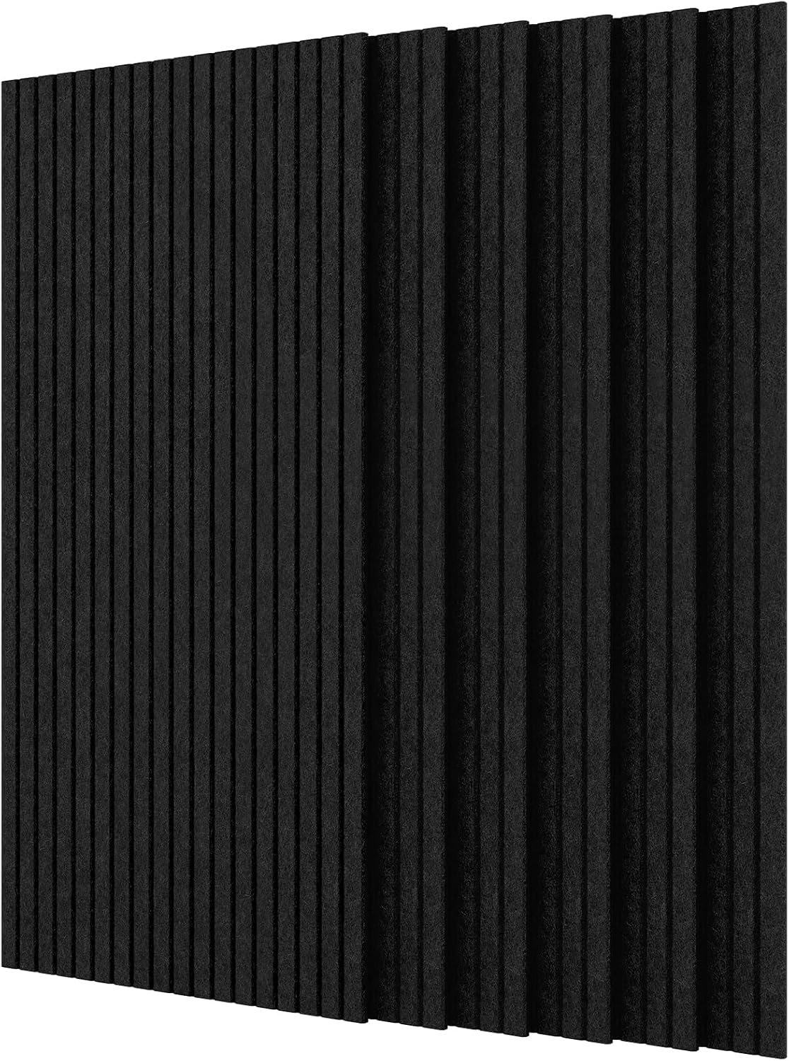 6 stuks akoestische panelen, 120 x 60 decoratieve geluiddichte wandpanelen, grote zelfklevende geluidsabsorberende panelen voor kantoor, thuisbioscoop, studio, zwart