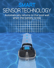 Zwembadstofzuigers - Zwembadrobot - Automatische Zwembadreiniger - met Automatisch Parkeren - Twee Waterinlaten - 100min. Autonome Zwembadstofzuiger - voor Zwembaden Onder de 80m² - Donkergrijs