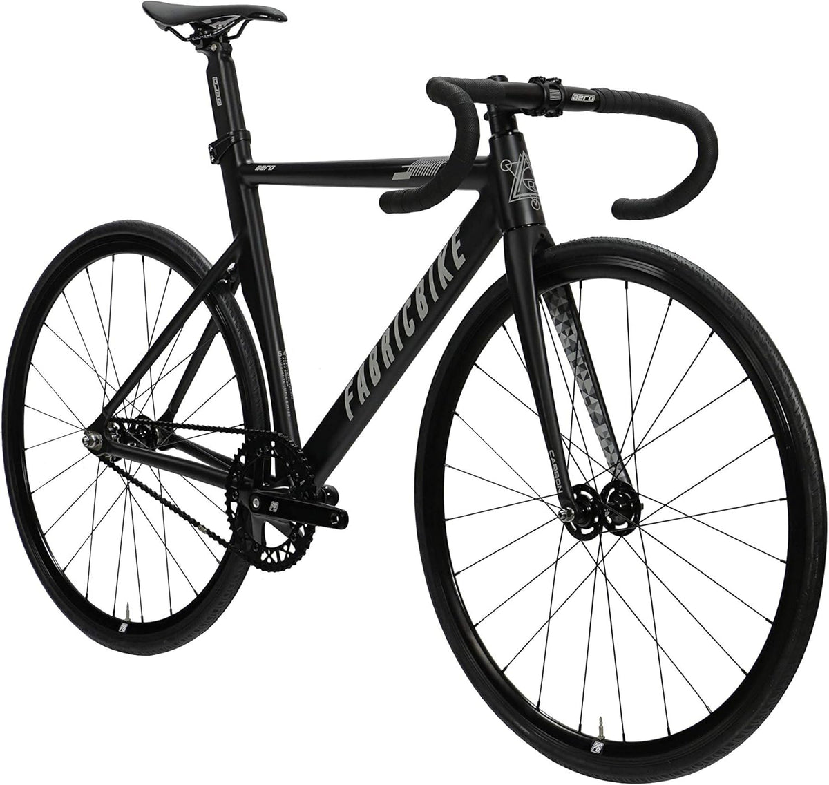 FabricBike Aero Fixed Gear fiets, Single Speed Fixie naaf, aluminium frame en vork van carbon, wielen 28, 5 kleuren, 3 maten, 7,95 kg (maat M)