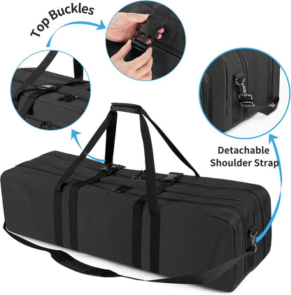 samdew Dubbellaagse telescooptas en koffer, 103,6 cm gewatteerde telescoop draagtas compatibel met Celestron Telescoop, tas voor astronomische telescoop en statief, bonusaccessoires, tas en