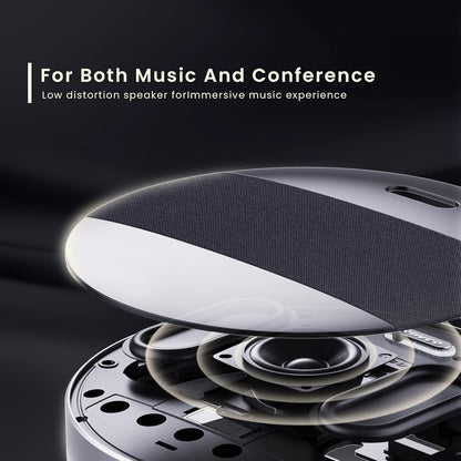 Conferentie Luidspreker en microfoon TONGVEO Bluetooth Draadloze Luidspreker AI Ruisonderdrukking, voor vergaderruimte Video Skype Call Home Office, 360º Luid en Clear Voice Pickup