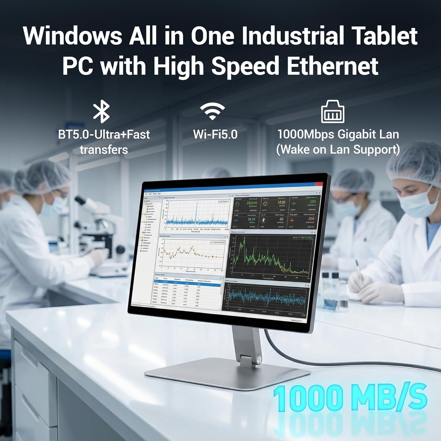 Alder Lake N100 Win 11 Pro All-in-One Desktop Computer 8GB RAM + 128GB ROM Desktop Computer, 15.6-Inch Touchscreen, FHD Display, Ultra-Thin Aluminum Alloy FHD Display - QUORE