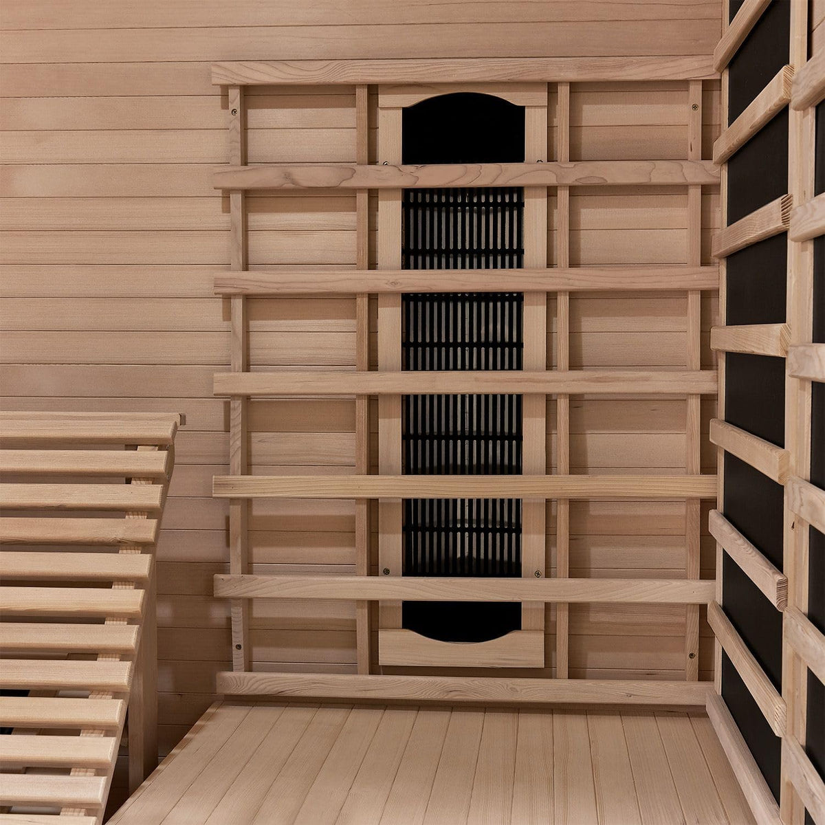Artsauna Infrared Cabin with Triplex Heating System and Sun Lounger for 2 Persons, 130 x 190 cm, Infrared Heat Cabin - QUORE