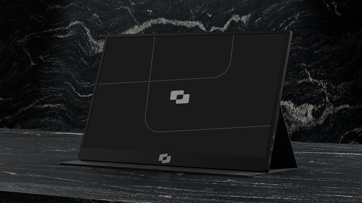 Lite 15.6" - Portable Monitor - Protective Case Included - Portable Display - Portable Monitor - Full HD - IPS - Black - QUORE