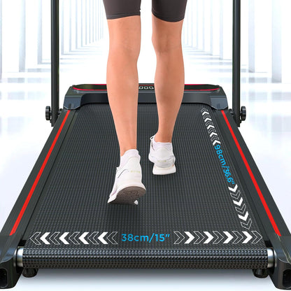 Loopband voor thuis met helling, 2-in-1 Walking Pad, inklapbaar loopband met helling, 2.5HP Onder bureau bureauloopband voor thuis & kantoor, afstandsbediening, Geen installatie (1-12 KM/H)
