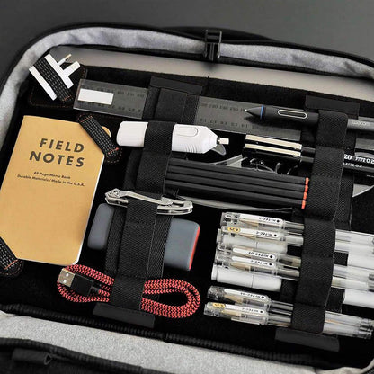 ETCHR Art Portfolio Case Folder Weerbestendig veld Supply Bag Multifunctioneel Tool Art Satchel Draagbare Tekentafel Draagtas Schouder- en Interne Riemen voor Tekenen, Schetsen & Schilderen, Zwart,