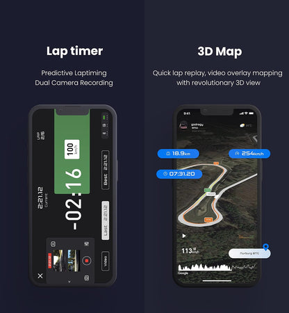 Nieuwe dragy GPS-gebaseerde prestatiemeter, tot 25 Hz Laptimer, motorvideo-overlay, verbeterde UBLOX 10e generatie hoogwaardige GPS-module, USB Type-C oplaadpoort (DRG70-C)