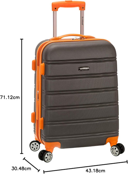 Rockland Escape 4-delige softside rechtopstaande bagageset, HOUTSKOOL, 3 Piece (20"/24"/28")