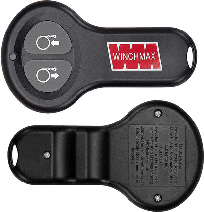 Winchmax Complete 12V elektrische lierbedieningskast, 4,5 m wandellood met Big Grip Controller. Dubbele lange afstand draadloze afstandsbedieningen. Stoere ABS tweedelige hoes.