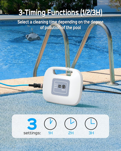 <font dir="auto" style="vertical-align: inherit;"><font dir="auto" style="vertical-align: inherit;">        WYBOT Automatic pool robot, pool cleaner with 150W double motor, 3 cleaning cycles (1/2/3 hours), pool vacuum for pool slopes up to 30 degrees