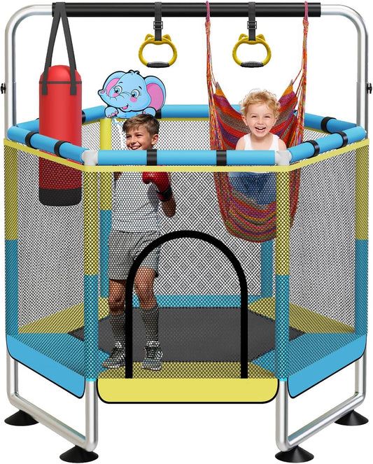 trampoline outdoor blauw