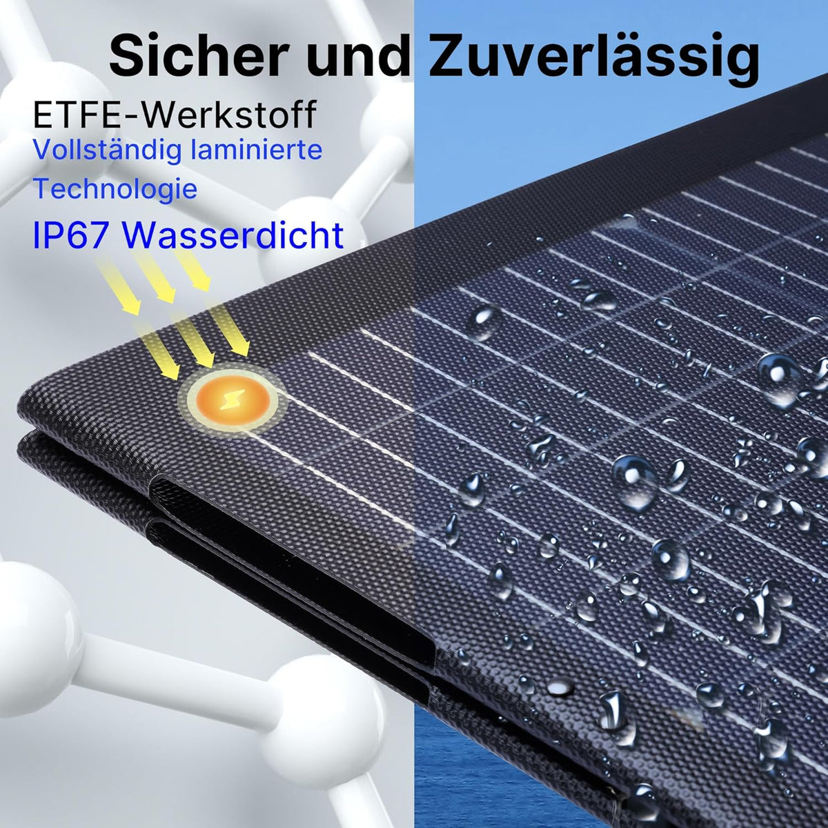 Nicesolar Zonnepaneel, opvouwbaar, 200 W, voor draagbaar powerstation, zonne-generator, compact en IP67 met USB-A & C Pd65W, zonnepaneel, oplader voor mobiele telefoon, tablet, outdoor, reizen