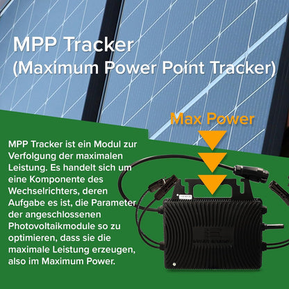 AX Inverter IS-080 800 W voor balkonkrachtcentrale, compleet stopcontact, microomvormer met Bluetooth en wifi, IP67, eenvoudige installatie, hoge efficiëntie voor zonne-installaties