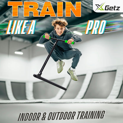Trampoline Stuntstep zonder Wielen – Verstelbaar & Ultralicht – Trick Scooter voor Kinderen & Tieners – Indoor & Outdoor Freestyle Training – Vanaf 8 Jaar – 100 kg Draagkracht