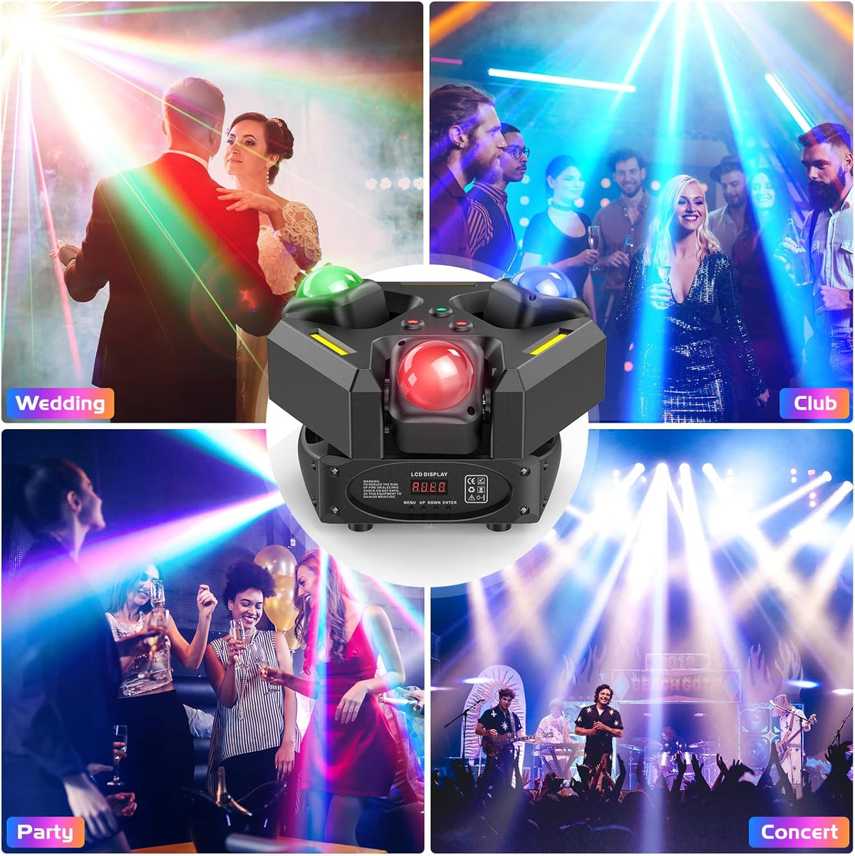 Moving Head LED 150W partylicht discolicht RGBW beam con COB stroboscoop 19/29CH podiumlicht voor DJ Bar Club bruiloft