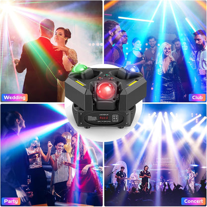 Moving Head LED 150W partylicht discolicht RGBW beam con COB stroboscoop 19/29CH podiumlicht voor DJ Bar Club bruiloft