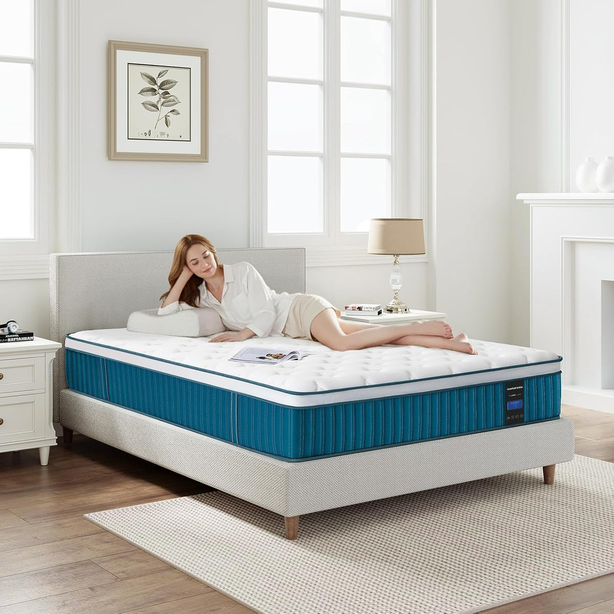 Matras – Slaapmatras – Pocketveringmatras – Traagschuimmatras – 120x200x26 cm – 7-Zones Ondersteuning – OEKO-TEX Gecertificeerd