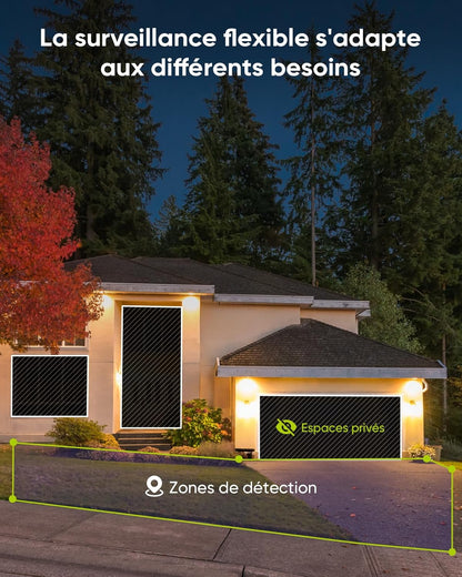 SANNCE PoE Bewakingscameraset, 5MP, 8CH NVR + 4 x 3 MP, waterdicht, camera zonder harde schijf, met Smart IR-leds, bewegingsdetectie, app-alarm, nachtzicht tot 20 meter