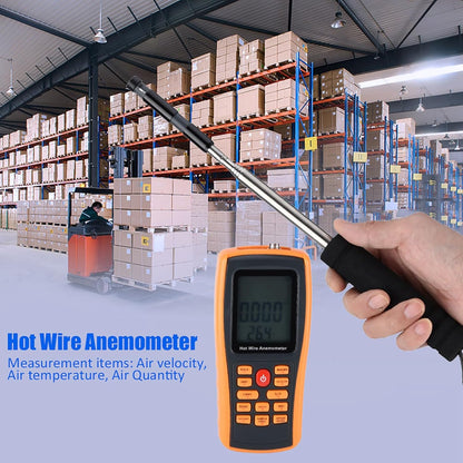 Digitale Anemometer LCD Draagbare Windsnelheid En Temperatuur Meter GM8903 Met Handleiding En Sensor Voor Plank Zeil