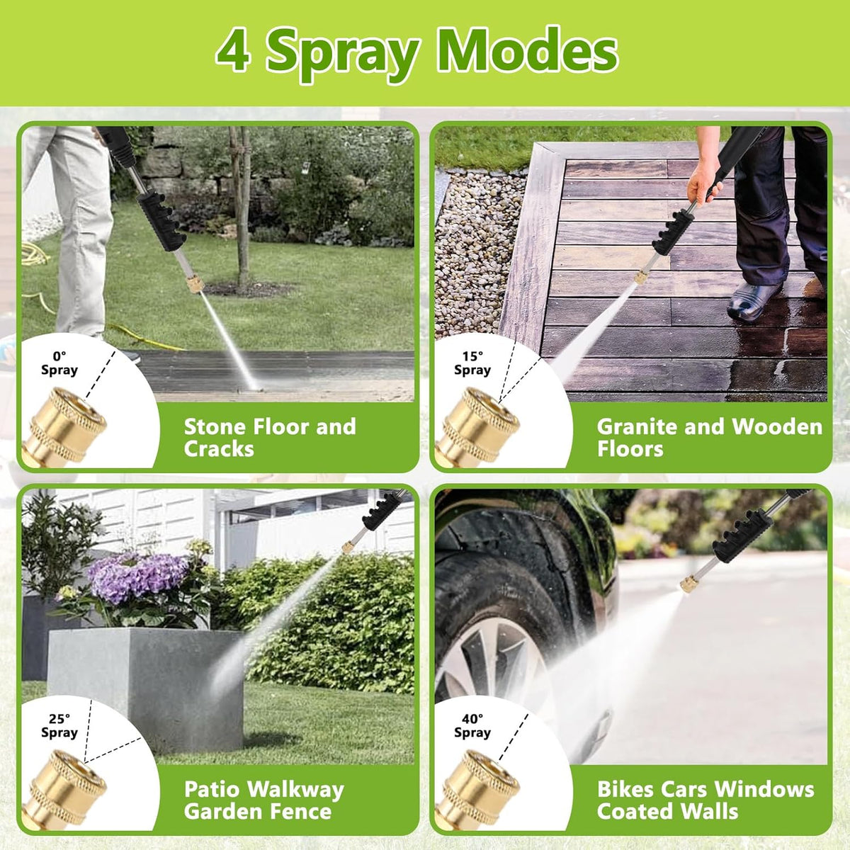 Lyrlody Car Pressure Washer, 4000 PSI, 2.5 GPM, with Foam Cannon, 4 Quick Connect Nozzles, 10 Meter Hose, for Garden, Car, 220 V, Blue       </font