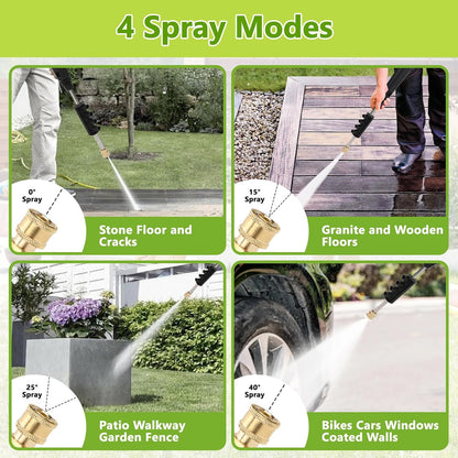 Lyrlody Car Pressure Washer, 4000 PSI, 2.5 GPM, with Foam Cannon, 4 Quick Connect Nozzles, 10 Meter Hose, for Garden, Car, 220 V, Blue       </font