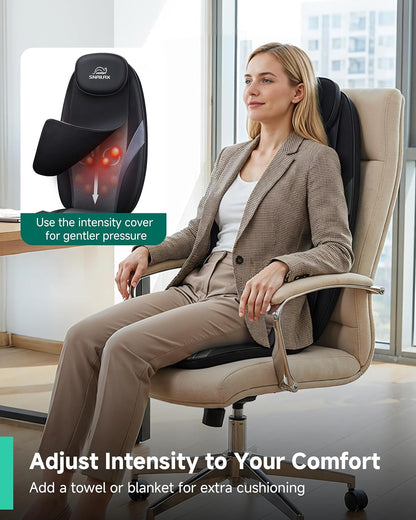 SNAILAX Shiatsu-massagekussen met warmtemassagestoel Pad Kneedende rugmassage voor thuisgebruik SL-256