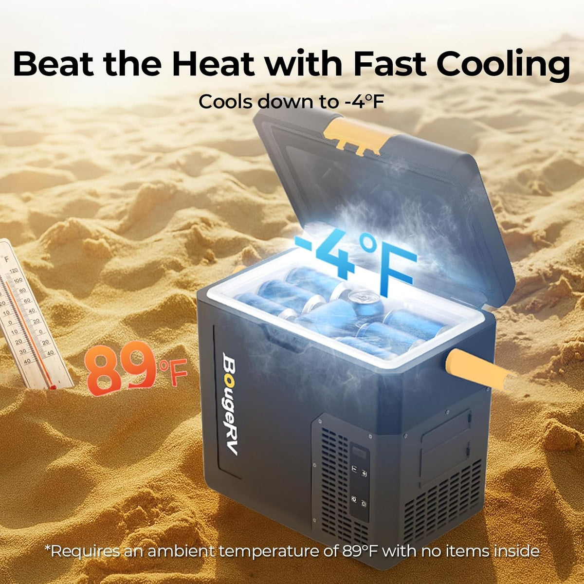 Compressor Koelbox – Draagbare Koelbox – Auto Koelbox – Camping Koelbox – Vriesbox – Instelbare Temperatuur -20°C tot 20°C – 173 Wh Accu Met 8,5 Uur Koeltijd
