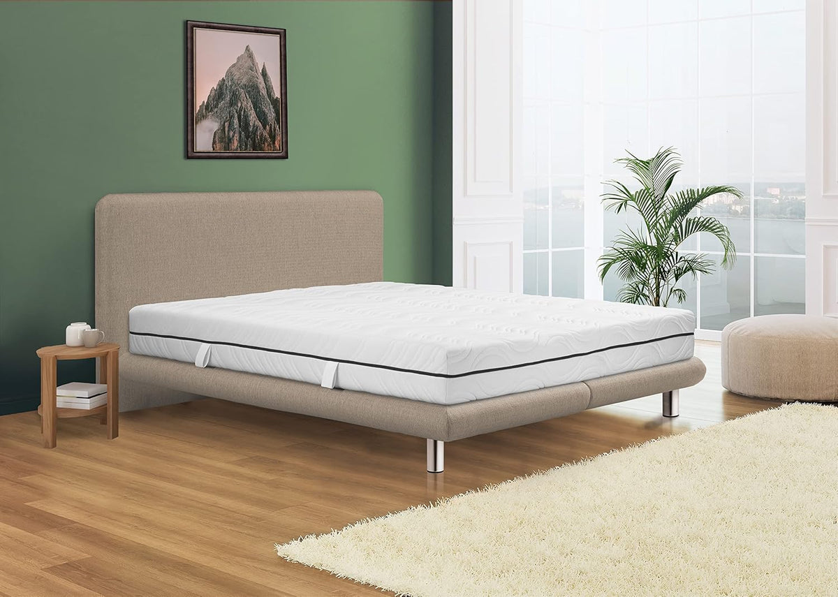 Badenia Trendline BT260 7-zones koudschuimmatras, Stiftung Warentest testoordeel GUT editie 03/2022, hardheidsgraad 2 (H2 - zacht), 120 x 200 cm, Öko-Tex gecertificeerd