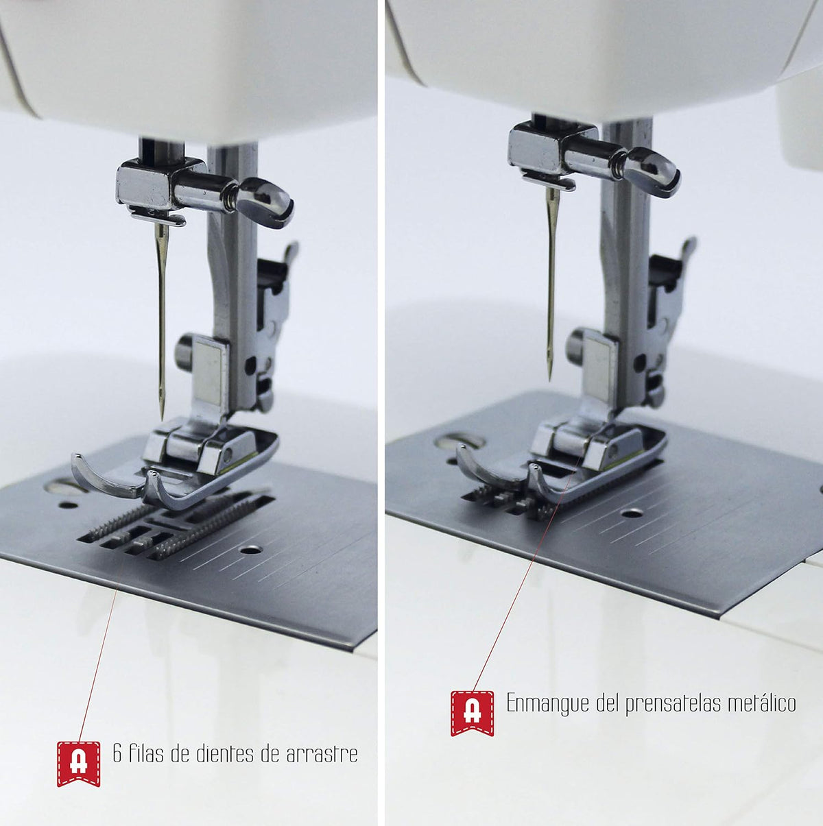 Naaimachine – Elektrische Naaimachine – Huishoud Naaimachine – Stikmachine – Draagbare Naaimachine – Koraalroze – Compact Formaat 30 X 19 X 37 Cm – Dubbele Naaivoet Voor Dikkere Stoffen