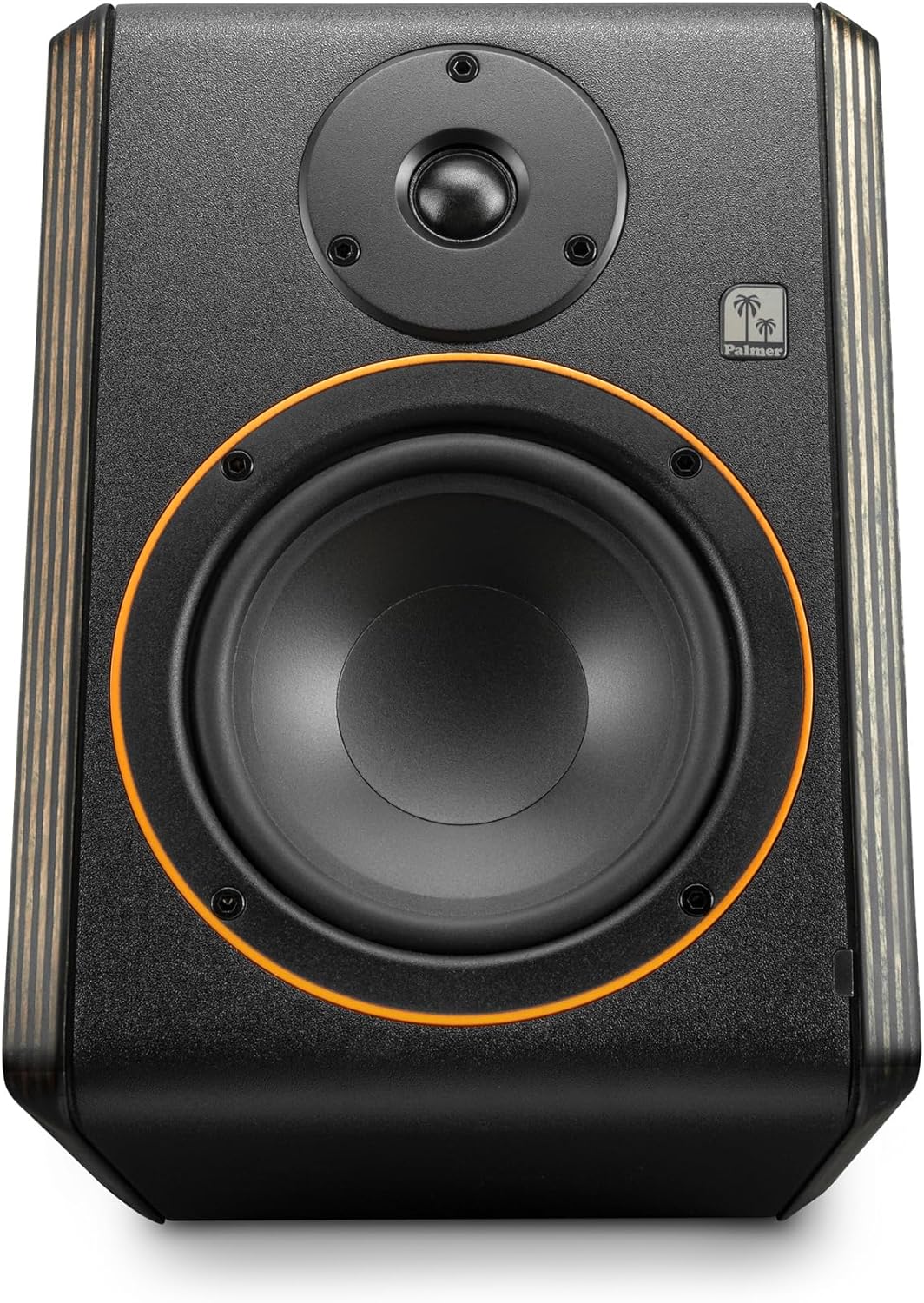 Palmer STUDIMON5 actieve 5 inch Needveld Studiomonitoren (2x) en Gravity SP3102TM Monitorstandaard met tafelklem (2x) - Bundle, Zwart