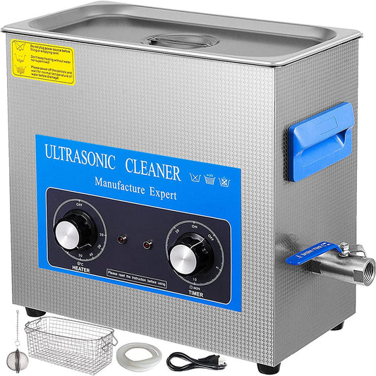 Ultrasone Reiniger – Ultrasoon Reinigingsapparaat – Sieradenreiniger – Ultrasoon Wasmachine – 15 Liter – Roestvrijstalen Tank – Instelbare Verwarming 20-80°C