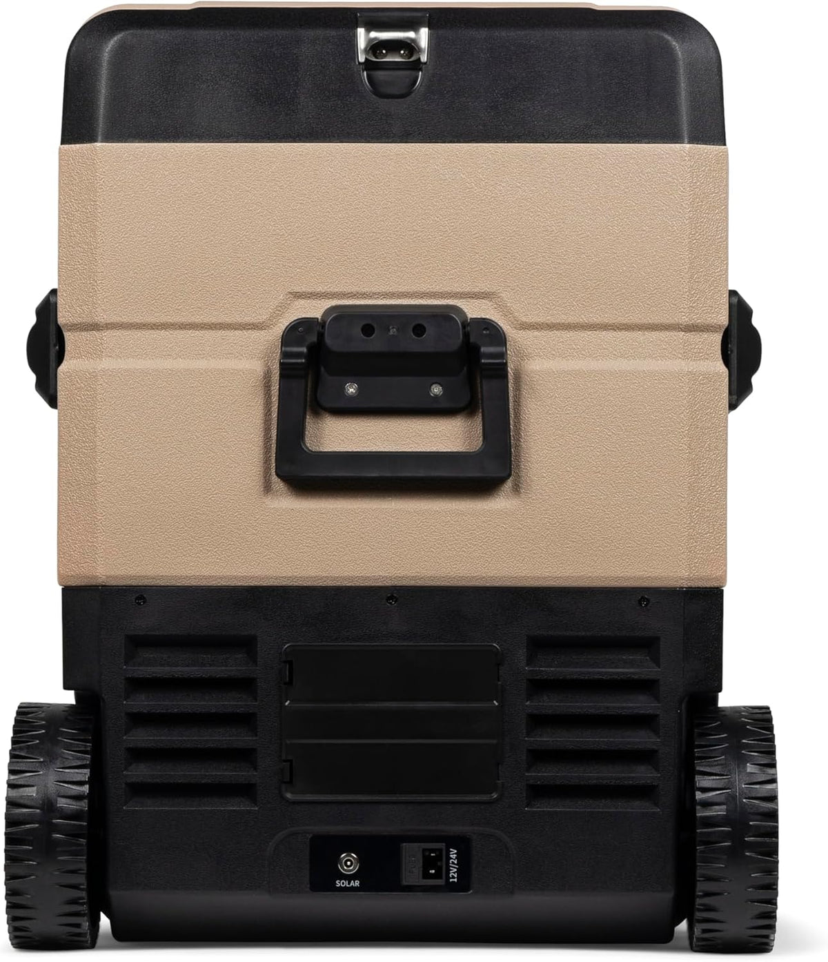 Steamy-E Dual Zone 55 Roller, Elektrische Compressor Koelbox op wielen, 54 Liter, Zandkleurig, 12V/230V, voor vriezen en koelen van -20 tot +20, ideaal voor op de camping