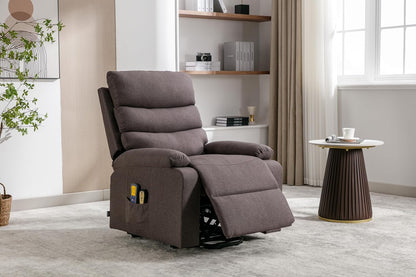 Relaxfauteuil – Elektrische Stoel – Sta-Op Fauteuil – Massagefauteuil – Thermotherapie Fauteuil – Zelfhulpfunctie – 4-Zone Massage