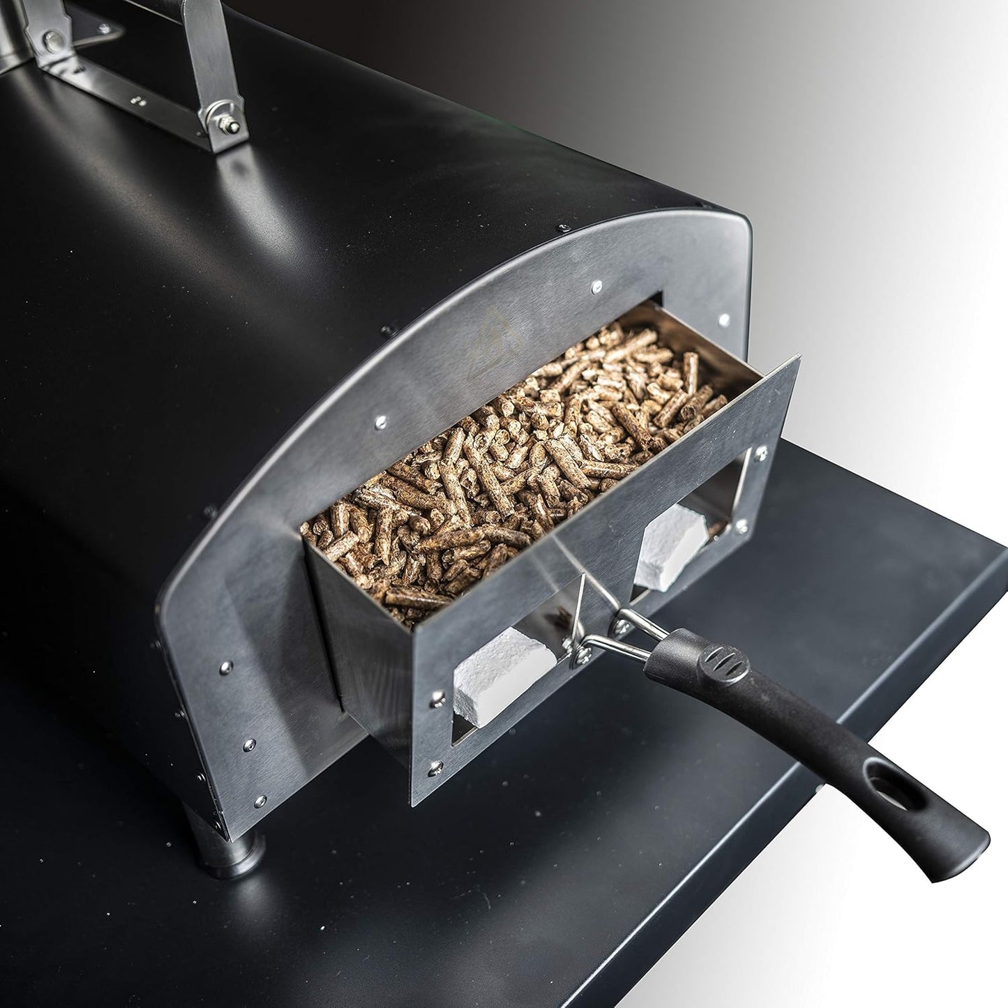 ACTIVA Pellet Pizzasoven, pelletkachel, grill, grilloven voor het bakken van pizza, houtskool pizzagrill
