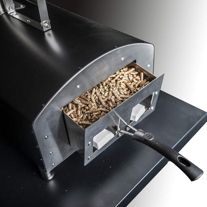 ACTIVA Pellet Pizzasoven, pelletkachel, grill, grilloven voor het bakken van pizza, houtskool pizzagrill